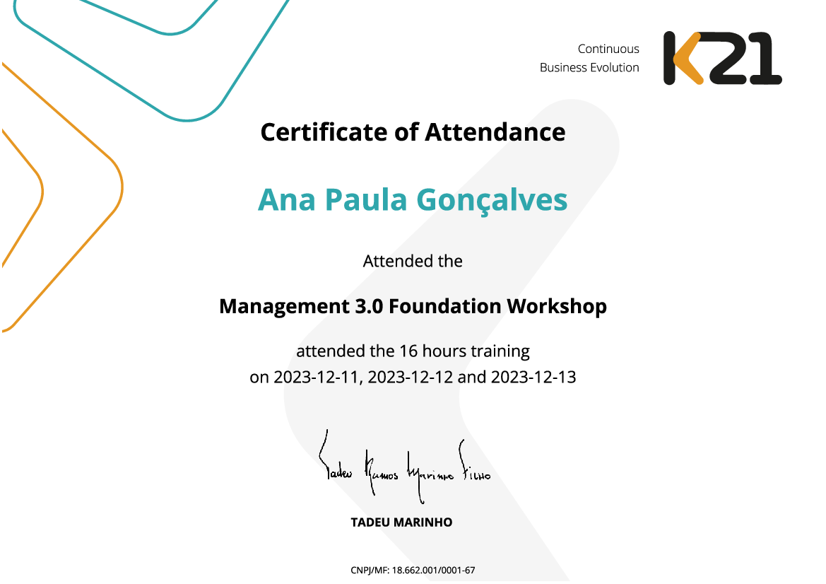 Certificado K21